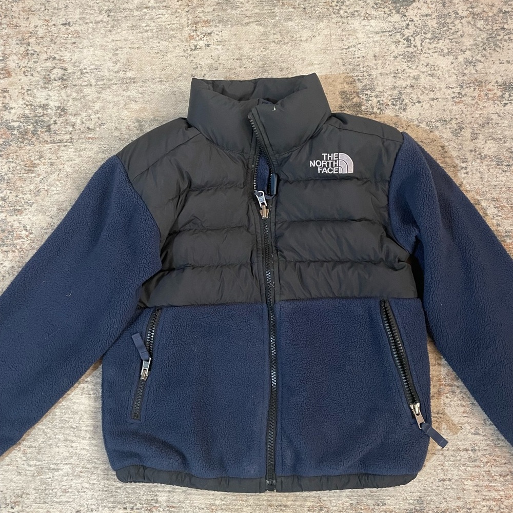 The North Face Kids' Black and Navy Puffer Jacket